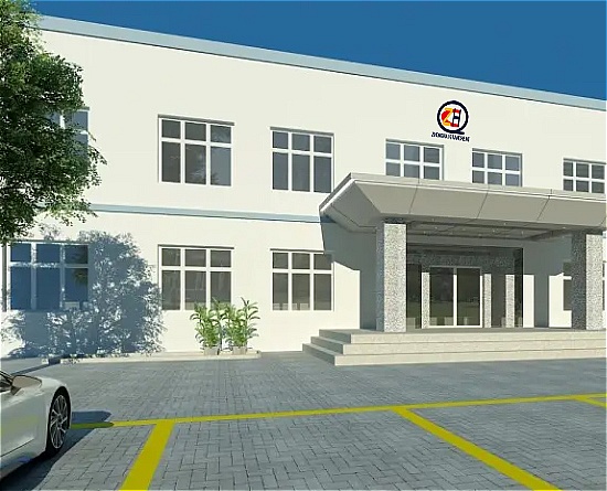 Office building, production workshop, office building, company, company front desk