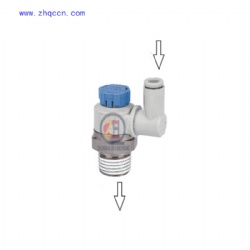 Speed control valve connector AS
